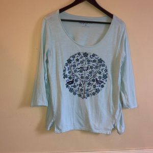 Lucky Brand | 3/4 Pheasant Tee